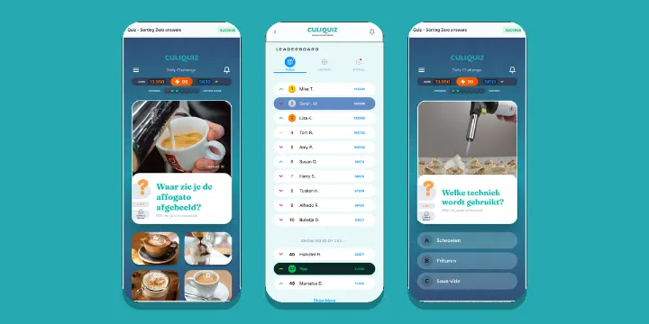 De nieuwe CuliQuiz-app: quiz, leaderboard en profiel