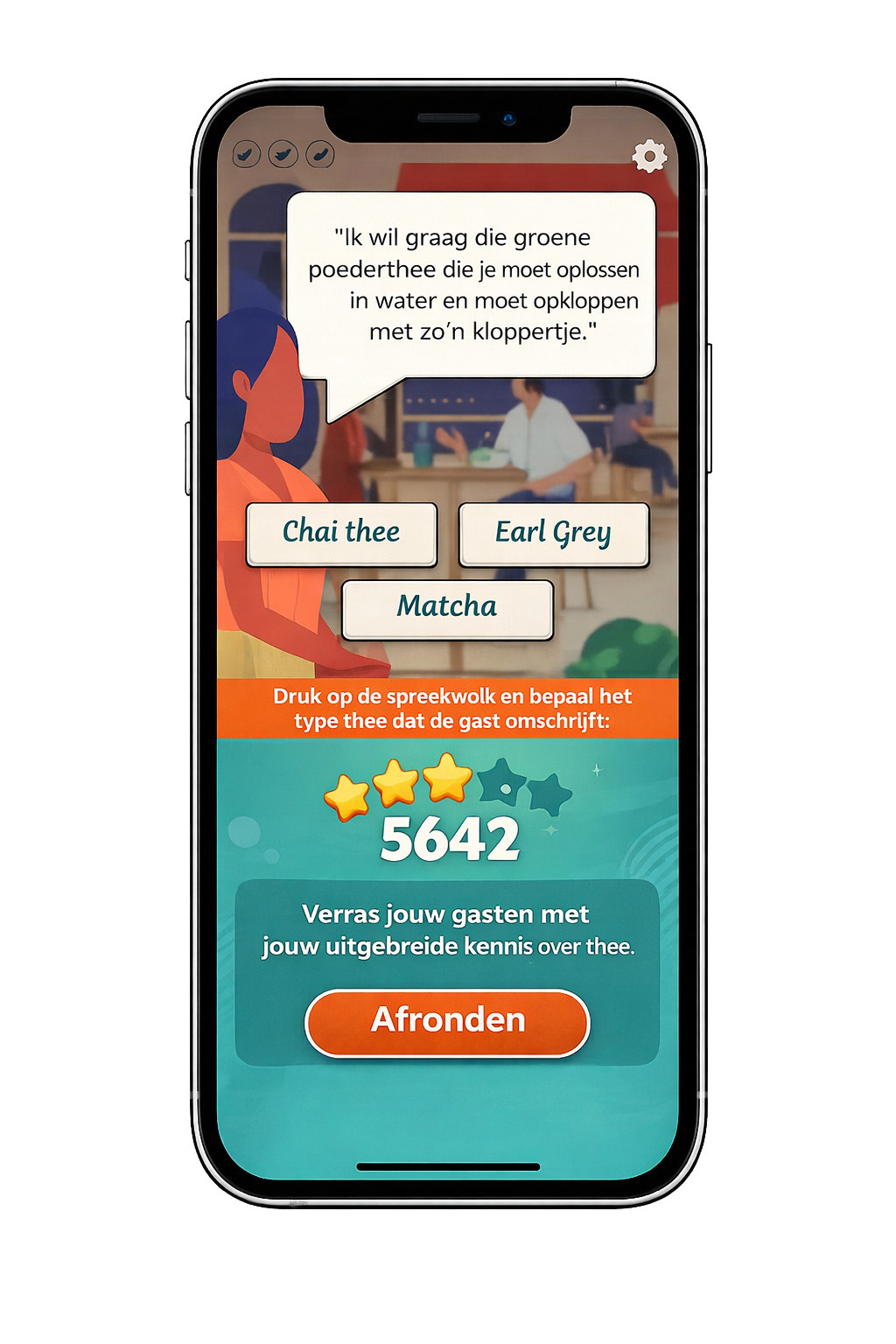 CuliQuiz app on iPhone