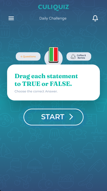 Startscherm van een spel in de CuliQuiz-app