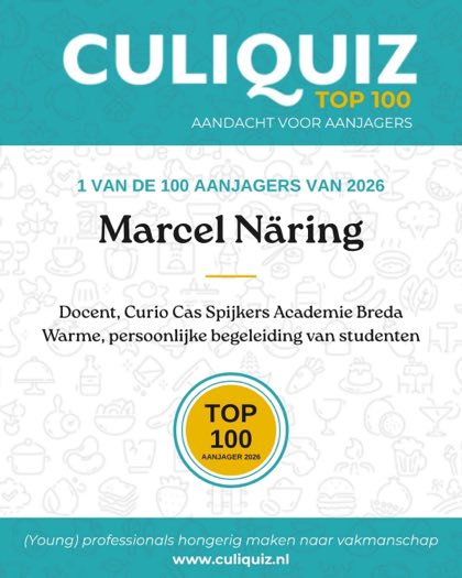 CuliQuiz Top 100 2026: Marcel Näring, Docent, Curio Cas Spijkers Academie Breda