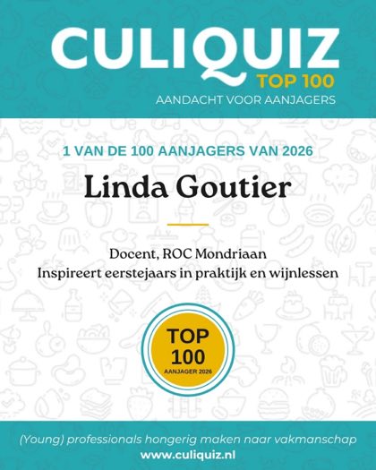 CuliQuiz Top 100 2026: Linda Goutier, Docent, ROC Mondriaan
