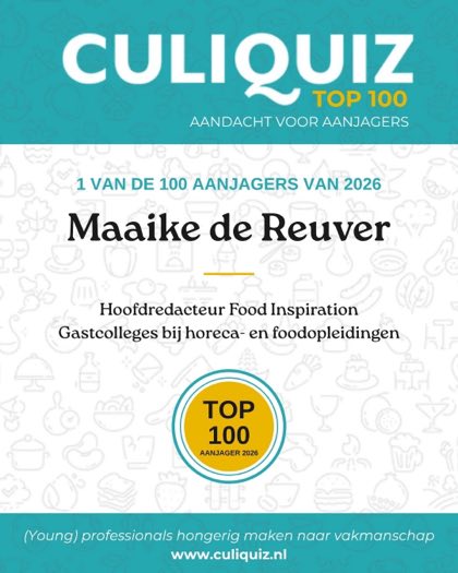 CuliQuiz Top 100 2026: Maaike de Reuver, Hoofdredacteur Food Inspiration