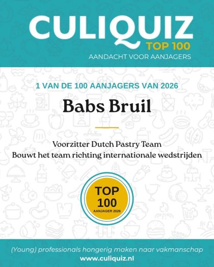 CuliQuiz Top 100 2026: Babs Bruil, Voorzitter Dutch Pastry Team