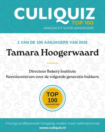 CuliQuiz Top 100 2026: Tamara Hoogerwaard, Directeur Bakery Institute