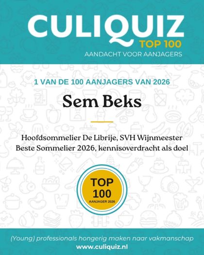 CuliQuiz Top 100 2026: Sem Beks, Hoofdsommelier De Librije, SVH Wijnmeester
