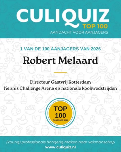 CuliQuiz Top 100 2026: Robert Melaard, Directeur Gastvrij Rotterdam