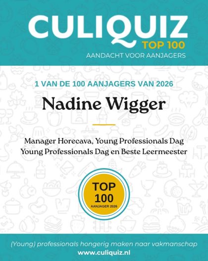 CuliQuiz Top 100 2026: Nadine Wigger, Manager Horecava, Young Professionals Dag