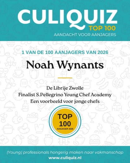 CuliQuiz Top 100 2026: Noah Wynants, De Librije Zwolle