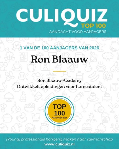 CuliQuiz Top 100 2026: Ron Blaauw, Ron Blaauw Academy